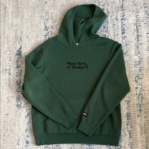 New York or Nowhere Hoodie Sweater Green
